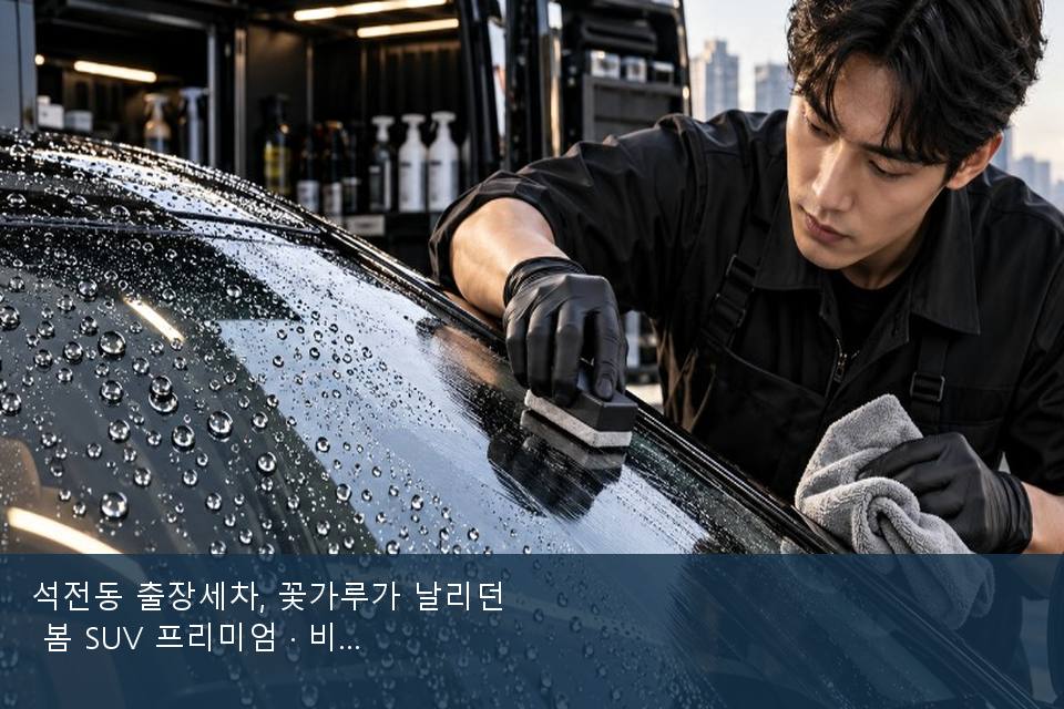 석전동 출장세차, 꽃가루가 날리던 봄 SUV 프리미엄 · 비 갠 뒤의 작업