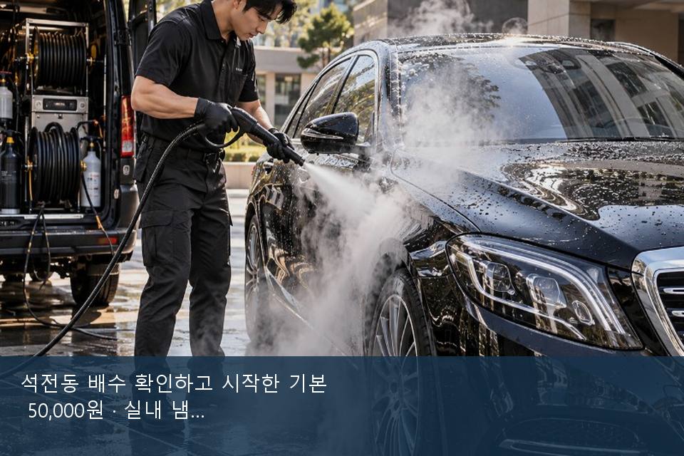 석전동 배수 확인하고 시작한 기본 50,000원 · 실내 냄새를 연 기록